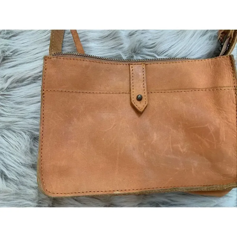 ABLE Chaltu Top Zip Leather Purse Shoulder/Crossbody
